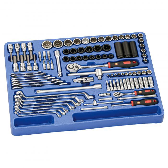 Genius MS098M - 1/4" & 1/2" Dr. Metric Tool Set (98-Pcs)