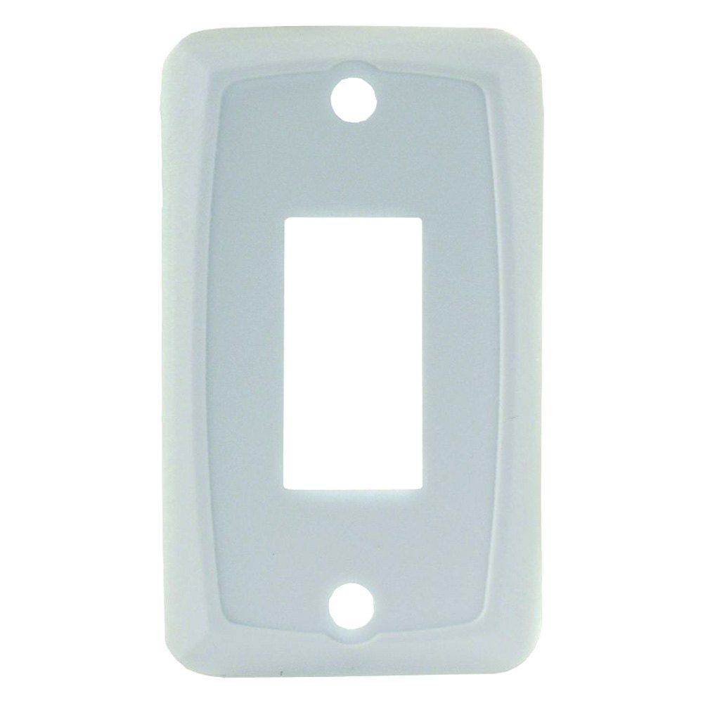 SINGLE FACE PLATE, WHITE