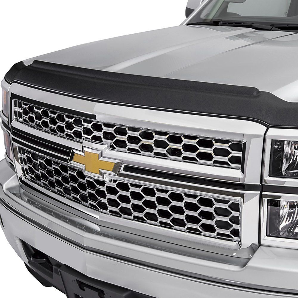 AVS® • 436123 • Aeroskin II • Textured Black Hood Shield • Chevrolet Silverado 1500 16-18