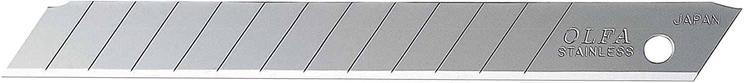 Olfa 9282 - 9mm Stainless Steel Snap-Off Blade, 50-Pack