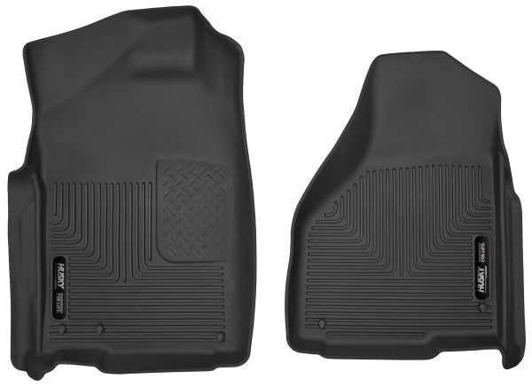 Husky Liners® • 53521 • X-Act Contour • Floor Liners • Black • Front • RAM 1500 2002-2119