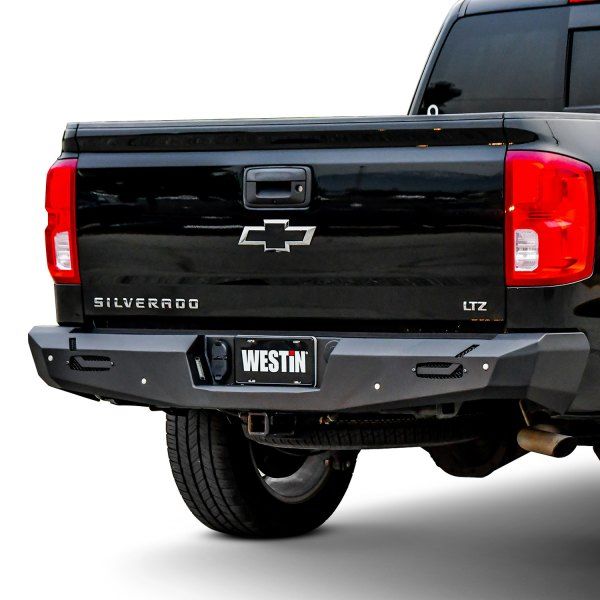 Westin 58-421005 - Pro-Series Black Rear Bumper for Chevrolet Silverado 1500 14-19