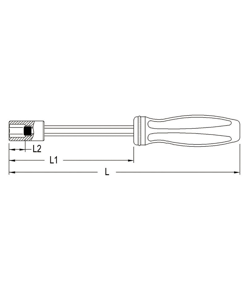 Genius 594520 - 5/16″ Hex Nut Driver w/ Magnet 180mmL