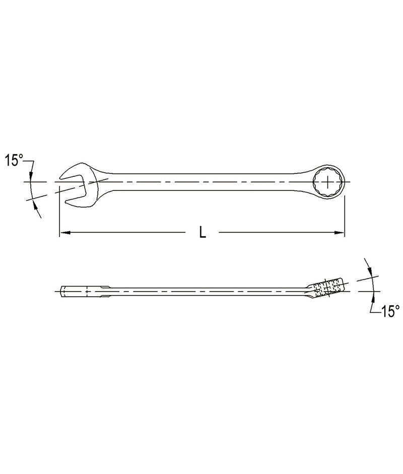 Genius 726006 - Combination Wrenches, Matt Finish Metric 6mm