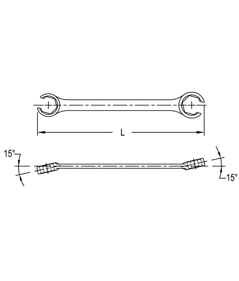 Genius 741012 - 10 x 12 mm Flare Nut Wrench