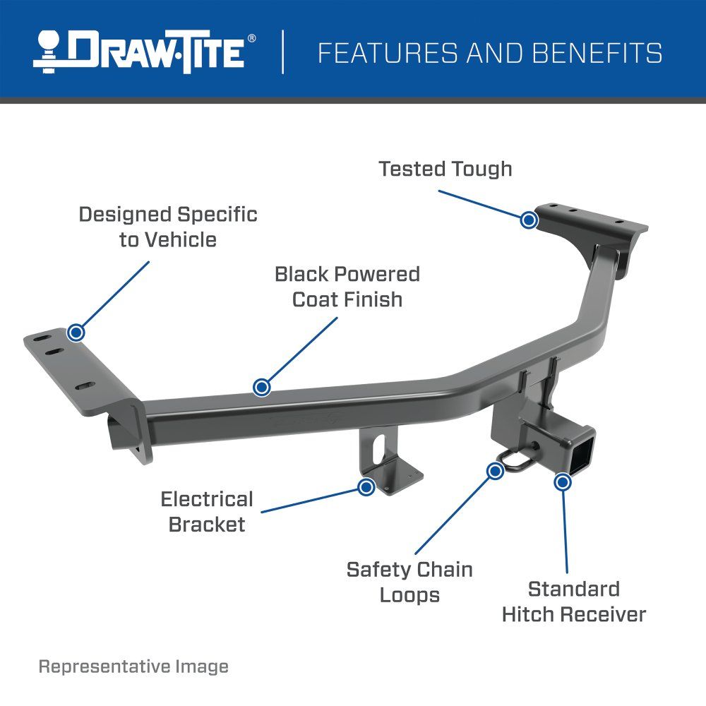 Draw Tite® • 76603 • Max-Frame® • Trailer Hitches • Class III 2" (2000 lbs GTW/300 lbs TW) • Mazda CX-30 20-23