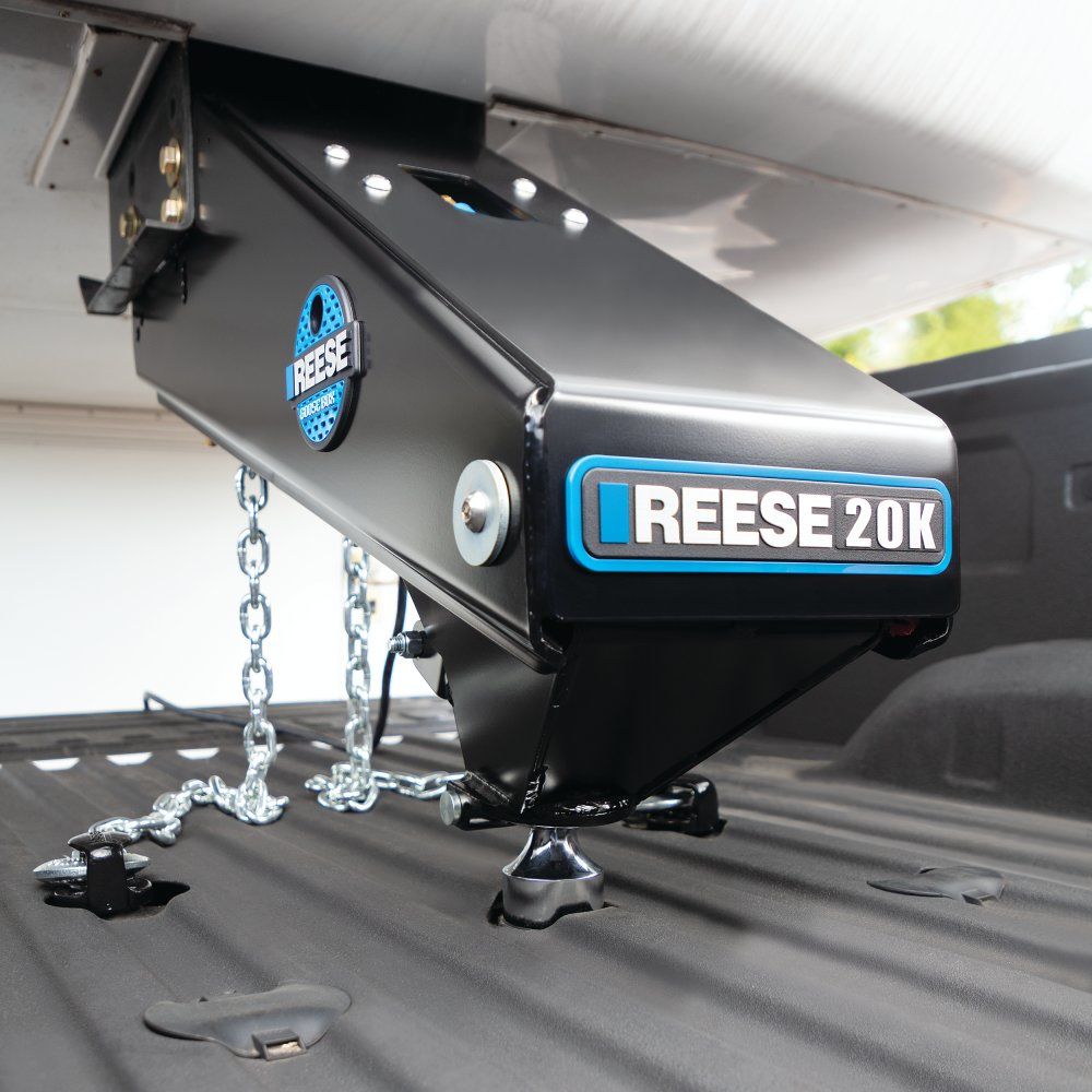 Reese 94920 - Goose Box 5th-Wheel-To-Gooseneck Air Ride Coupler Adapter 20,000 lbs. Capacity, Fits Lippert (1621, 1716, 0719, Rhino), Fabex PB 600 Series