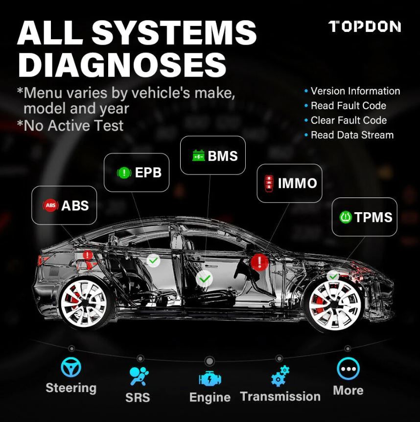 Topdon AD800BT - Diagnostic Scanner ARTIDIAG 800BT