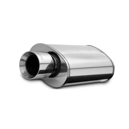 Muffler W/Tip Mag SS 14X5X8 2.25/4.