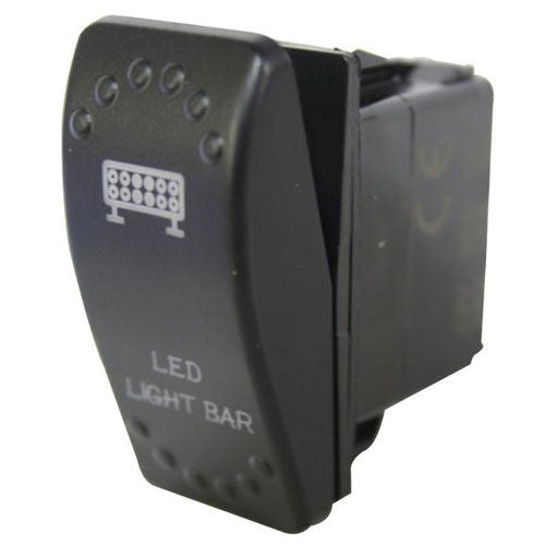 LED ON-OFF ROCKER SWITCH - WHT