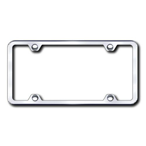 PLAIN PLATE FRAME 4HOLE CHR