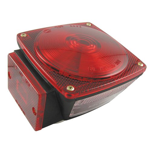 Uni-Bond TL5441L - 5" x 4.5" Rectangle Rear Submersible Trailer Light Red