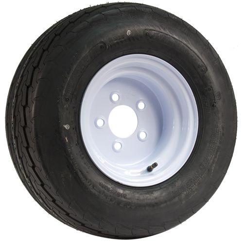 Greenball GBT1026H5RW - Towmaster Tire & Rim 20.5 X 8 X 10 White Standard 2.81