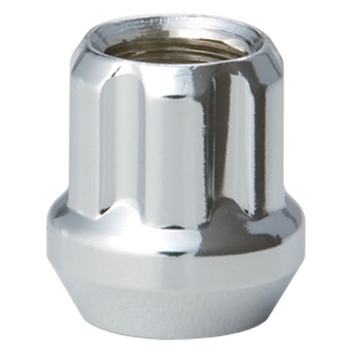 Westcoast W1015STO - (1) Chrome 6 Spline Cone Seat Open End Nut 12x1.5 21mm 19/21mm Hex