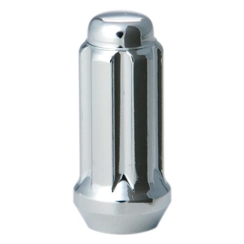 Westcoast W1014ST - (1) Chrome 6 Spline Bulge Cone Seat Duplex Nut 14X1.5 51mm 21/22mm Hex