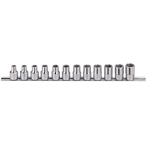 1/2" DR METRIC CHROME HAND SOCKET SET 12PC