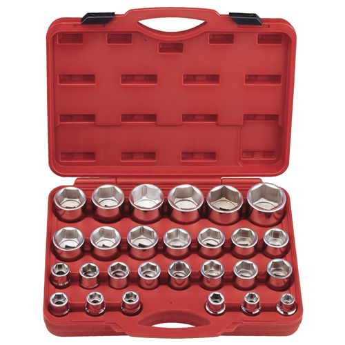 Genius GS-627M - Hand Socket & Bit Set 27 Pcs 17 to 60 mm Metric