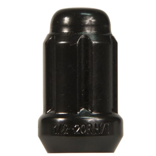 RTX TN0206B-100 - (100) Black 6 Spline Cone Seat Nuts 12X1.25 34mm 19/21mm Hex