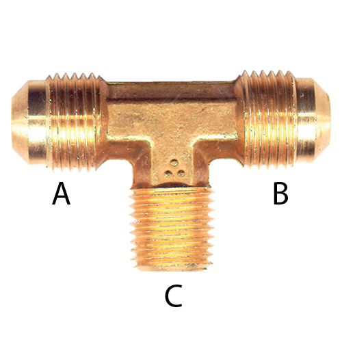 TEE 3/8 x 1/4 PIPE #45-6B