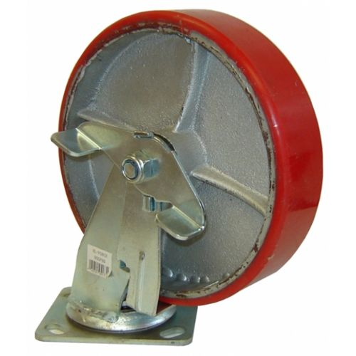 Swivel Polyurethane Caster With Brake 6" X 2" 1300 Lbs