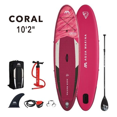 Aquamarina BT-21COP - Advanced All-Around, Coral Inflatable Paddle Board 10'2"x31''x4.75''