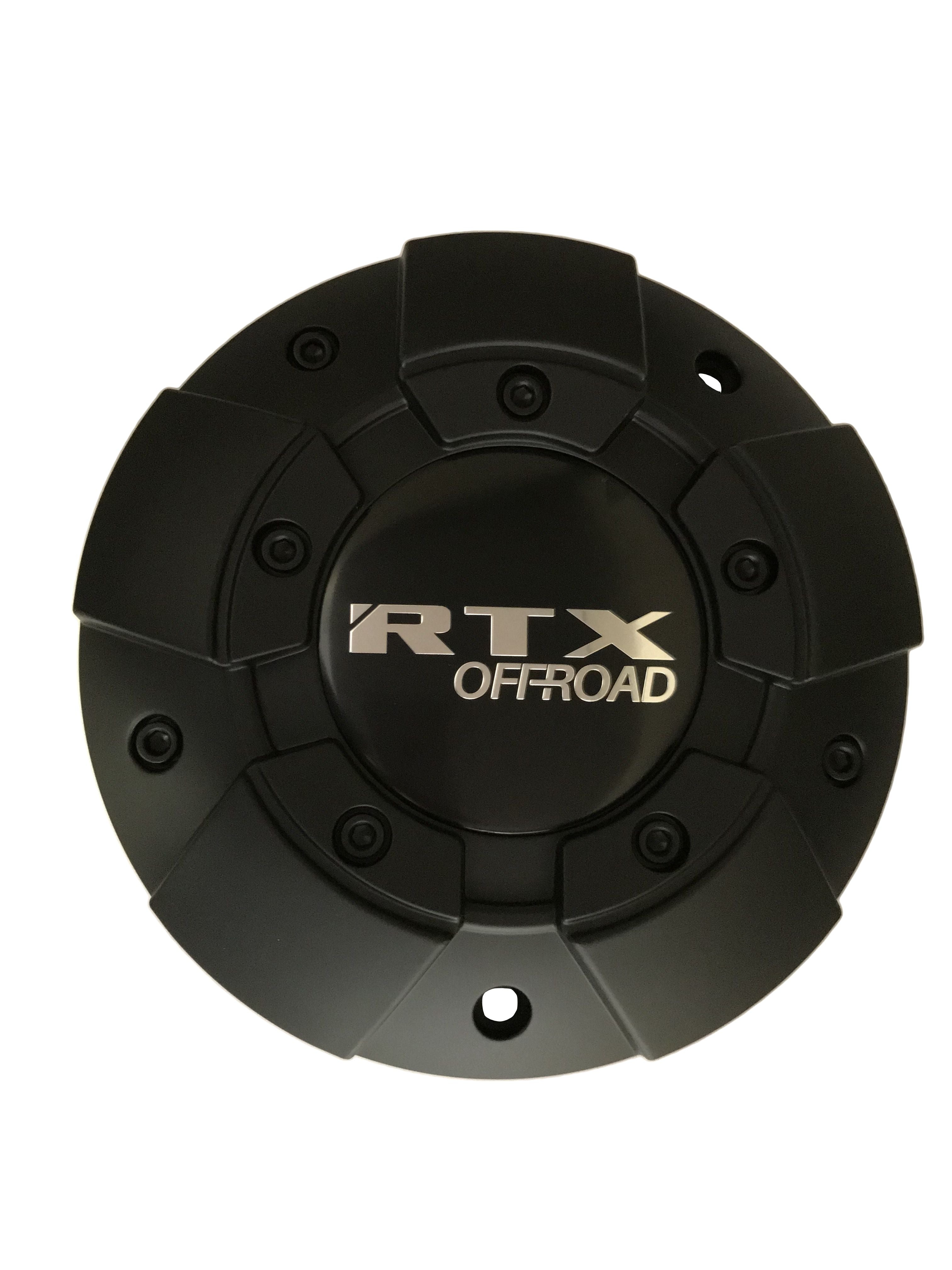 CAPOR9107L216 - Cap Matte Black & LOGO with RTX Offroad Chrome M8xL35