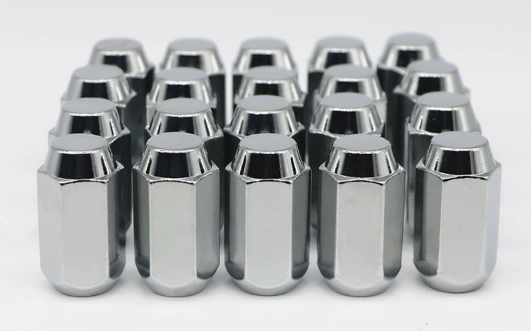 Ceco CD1009L-5 - (20) Chrome Acorn Duplex Cone Seat Nut 14X1.5 45mm 21mm Hex