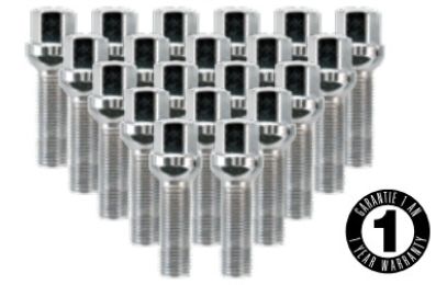 Ceco - (20)RADIUS BOLT 14X1.50 33mm Thread Length 17mm HEX CHROME