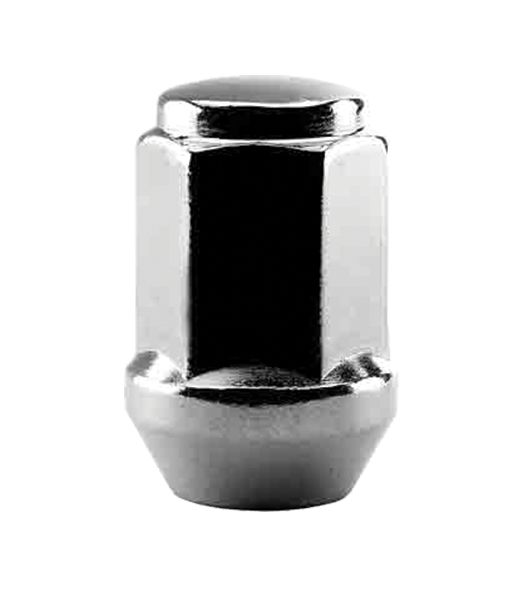 Ceco CD1907S-100 - (100) Chrome Bulge Acorn Cone Seat Nut 12X1.5 35mm 19mm Hex