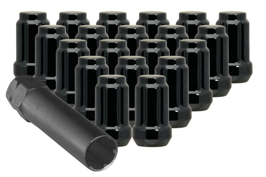 Ceco - (24)BLACK 6 SPLINE NUT 1/2" 35mm HEIGHT