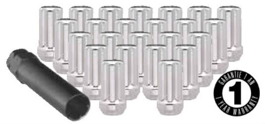 Ceco - (24)CHROME 7 SPLINE NUT 14X2.00 44mm HEIGHT