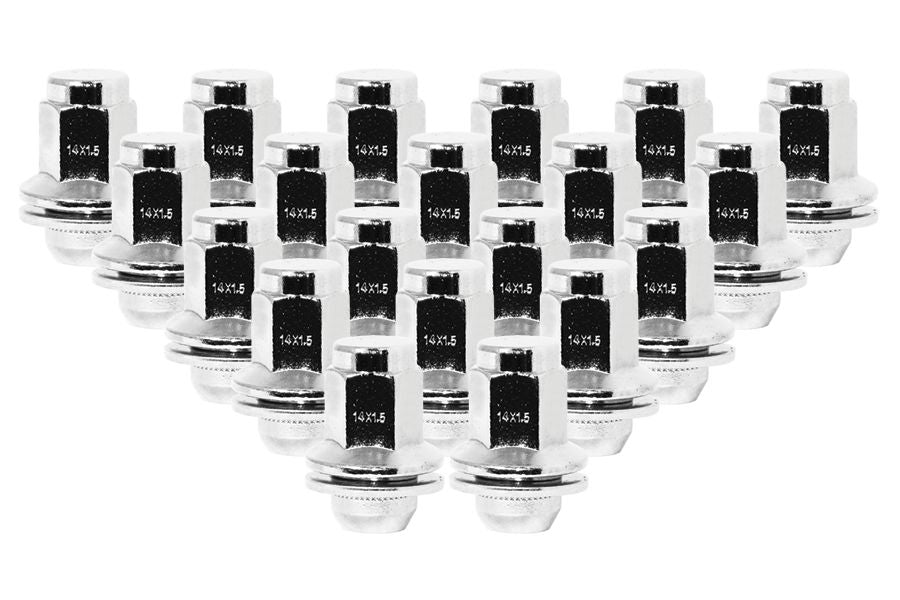 Ceco CD5309L-5 - (20) Chrome Toyota OEM Style Shank Lug Nuts 14X1.5 46mm 21mm HEX