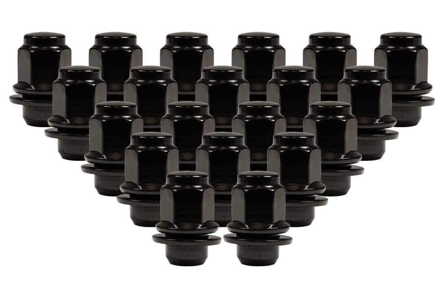 Ceco CD5309LBK-5 - (20) Black Zinc Toyota OEM Style Shank Lug Nuts 14X1.5 46mm 21mm HEX