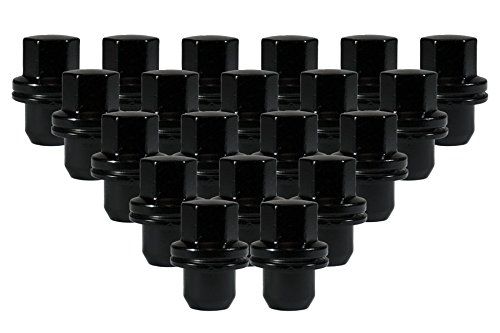 Ceco - (20) BLACK OEM NUT RANGE ROVER 14X1.5 22mm HEX