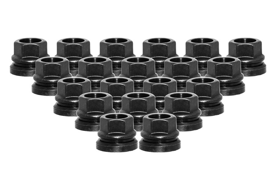 Ceco CD980027-5 - (20) BLACK Ford F-150 00-15 OPEN FLAT SEAT NUT 23mm HEX 21mm 14x2.00