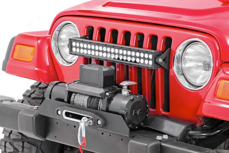 CLD CLDBRK26 - 20" Front Grill Mounting Bracket Kit (fits single or dual row) - Wrangler JK (07-17)