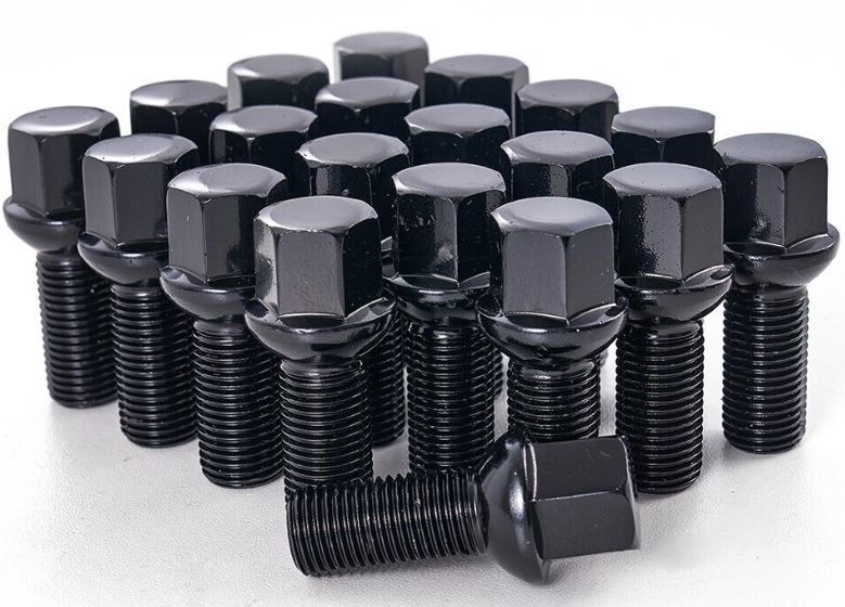 Ceco CD1859ABK-5 - (20) Black Radius Bolts 15x1.25 48mm Shank Hex 17mm