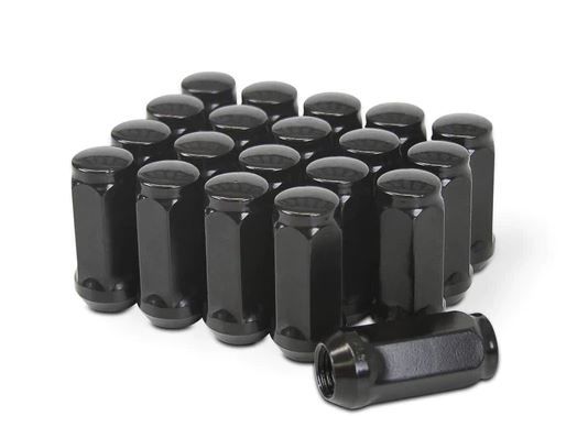 Ceco CD1910XLBK-8 - (32) Black Bulge Acorn XL Lug Nuts 9/16" 48mm 19mm Hex