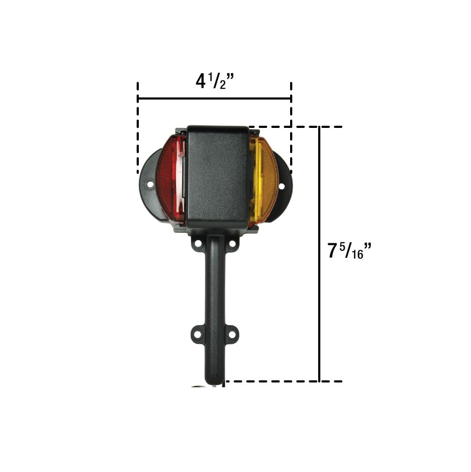 Uni-Bond FML1225RA - Left Fender Light Red/Amber