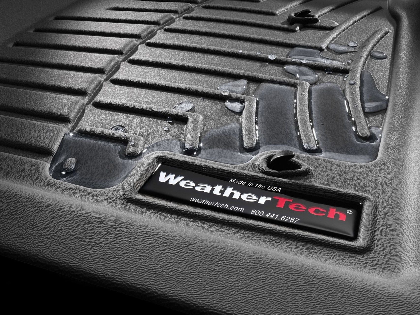 Weathertech® • 4414368 • FloorLiner • Molded Floor Liners • Black • Second Row • Chevrolet Silverado 1500 LTD 2022