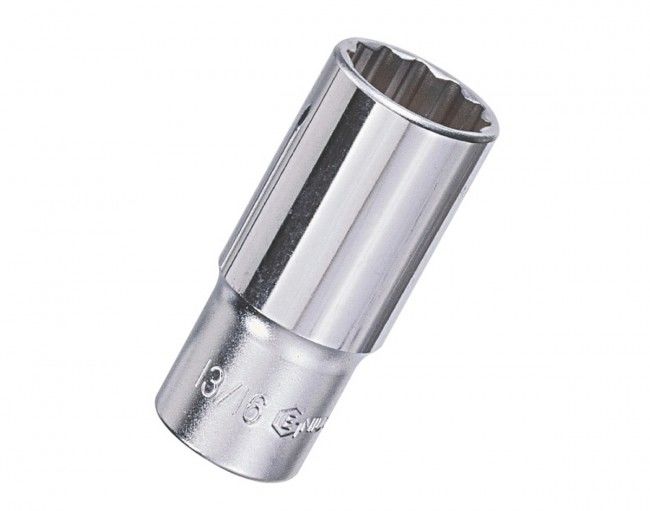 Genius 376314 - Deep Chrome Socket 7/16" SAE 3/8" Drive 12 pt