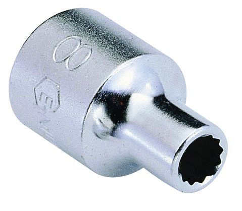 Genius 433816 - Chrome Socket 16 mm Metric 1/2" Drive 12 pt