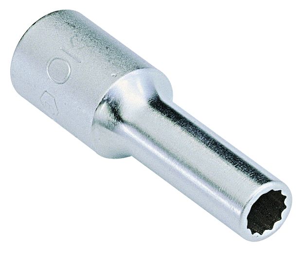 Genius 437817 - Deep Chrome Socket 17 mm Metric 1/2" Drive 12 pt