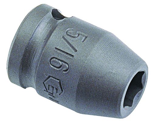 Genius 464014 - Impact Socket 7/16" SAE 1/2" Drive 6 Pt