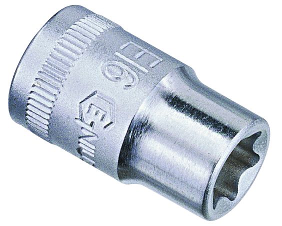 Genius 454520 - Chrome Socket E-Star E-20 1/2" Drive