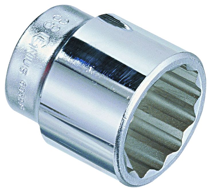 Genius 675236 - Hand Socket 1-1/8" SAE 3/4" Drive 12 Pts