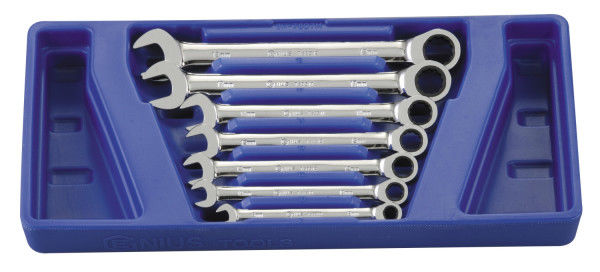 Genius GW-7607M - 7 Piece Metric Combination Ratcheting Wrench Set