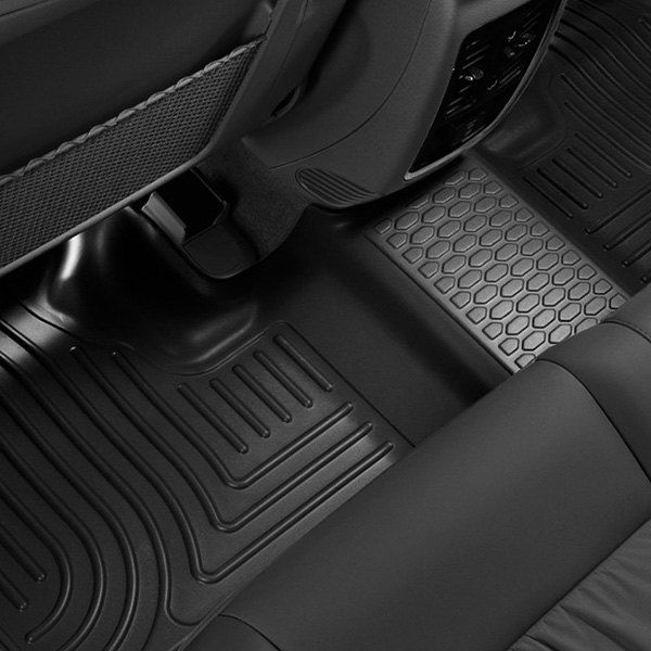 Husky Liners® • 19431 • WeatherBeater • Floor Liners • Black • Second Row • Honda Ridgeline 17-23