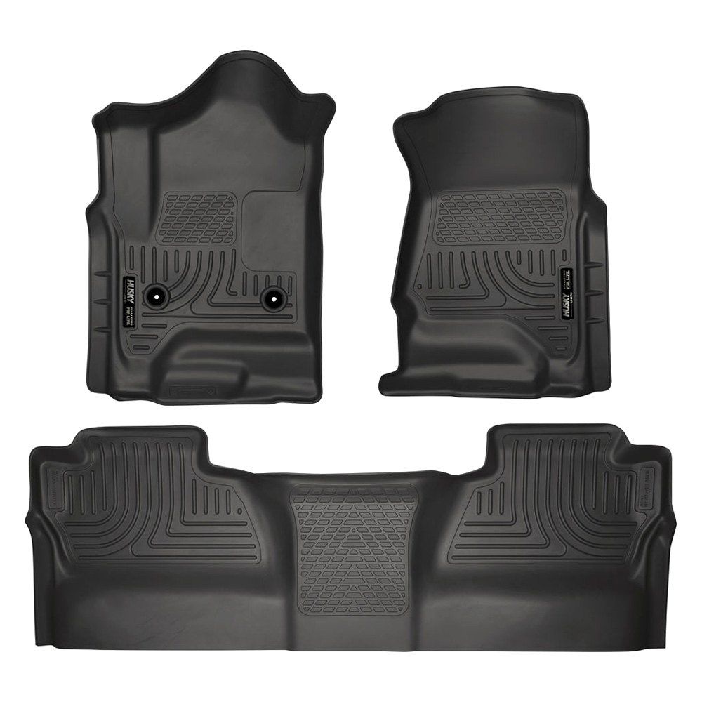 Husky Liners® • 98231 • WeatherBeater • Floor Liners • Black • First & Second Row