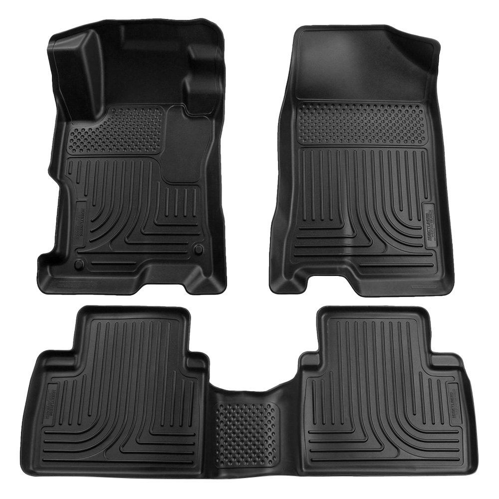 Husky Liners® • 98441 • WeatherBeater • Floor Liners • Black • Première et deuxième rangées